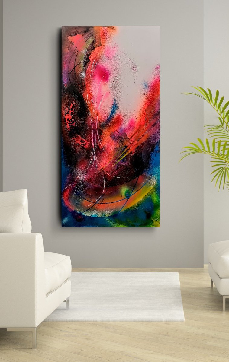 rt_by_kern's tweet photo. 177
"Waves" 70 x 145 cm
Acrylic/spray on canvas
I'm heading into something new and exciting. 
❤️🧡💛💚💙💜🖤🤍🤎
#artbykern #art #acrylicpainting #abstractart #bowie #mars #abstractpainting #expressionism #colors #fineart #originalart #original #art4sale #gallery #abstractartist https://t.co/LjRNDxpYtA
