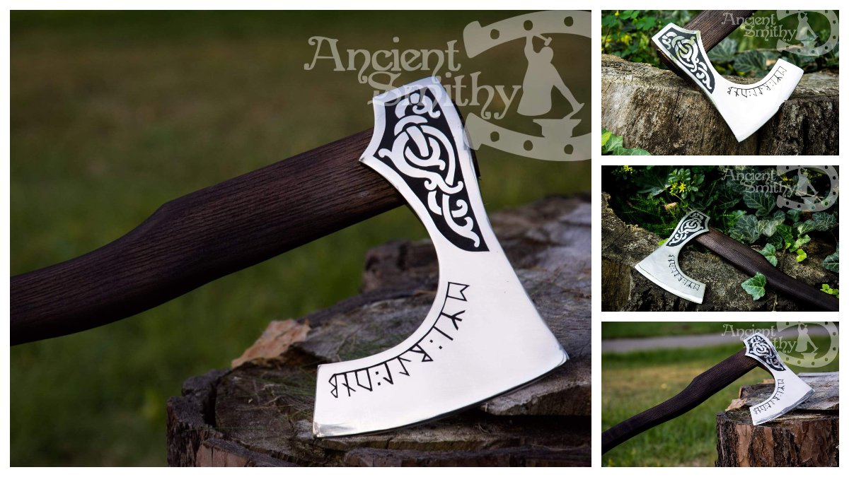 AncientSmithy's tweet photo. Trekking Bearded Ax with Runes
https://t.co/OQZwg0ejqX #ancientsmithy #viking #vikingaxe #handmade #giftideas https://t.co/uicoCxtXsx