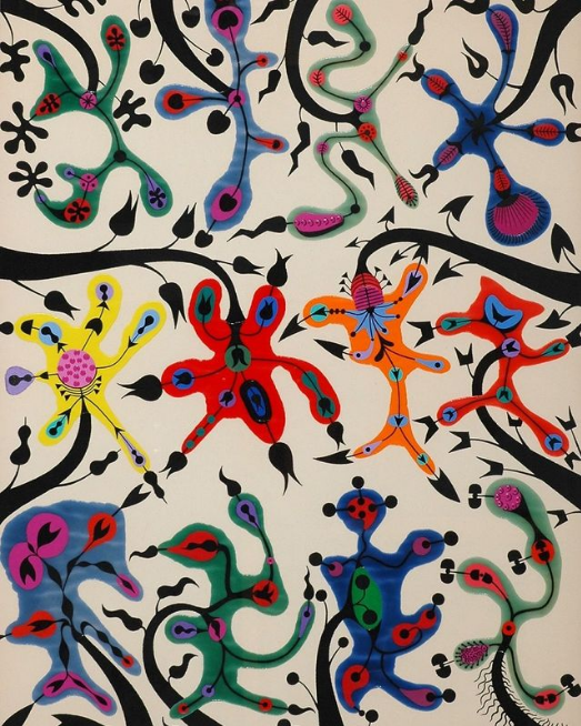 MenschOhneMusil's tweet photo. Alfred Pellan.  Fleurs, 1978. https://t.co/osQV19W0Z6