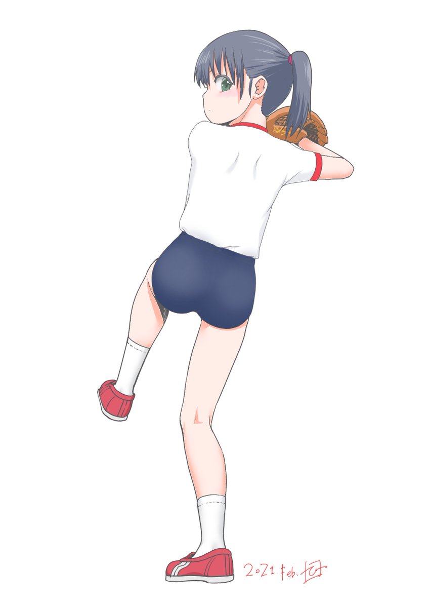 ラクガキ、ピッチャー濃紺(クソ駄洒落 