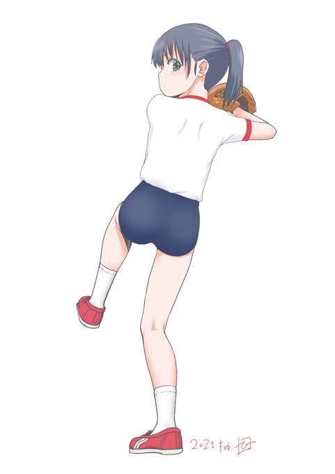 ラクガキ、ピッチャー濃紺(クソ駄洒落 