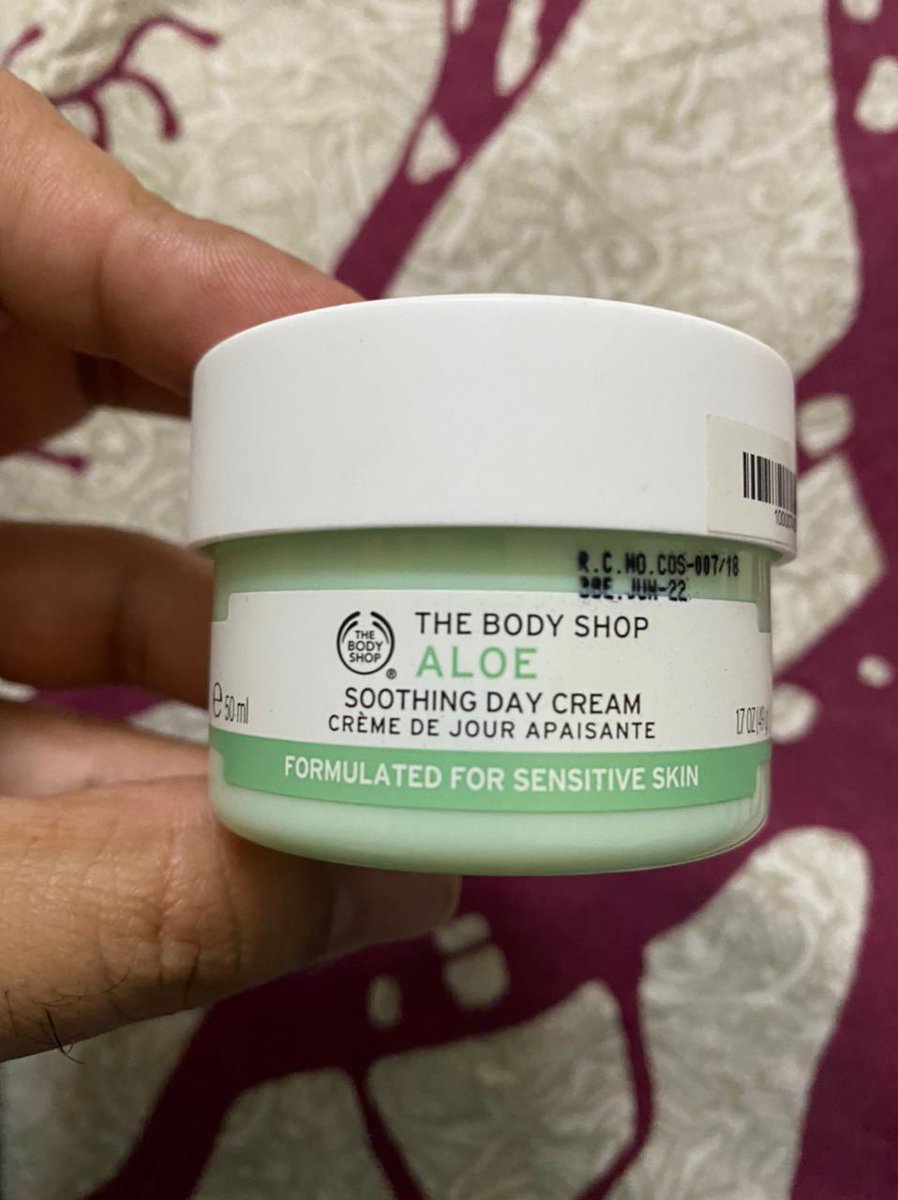 DareDevilNomad's tweet photo. @TheBodyShopIND Bought this Aloe Soothing Day cream on 4th Dec, 2020 from your counter inside lifestyle, mg road, gurgaon. It says best before Jan, 2022. But it’s not in usable state. What can be done for this defective product? https://t.co/nkAPPVpBqE