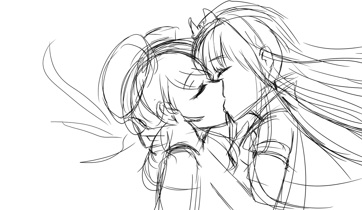Whoever wrote "Now kiss" during the Takamori Concert, Implanted an idea into my head So have some doodles I made in response 