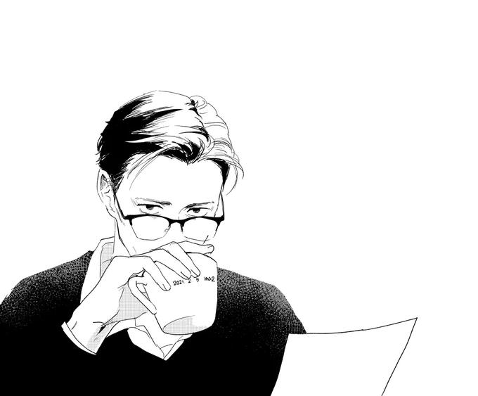 【口元隠してる男たち】 