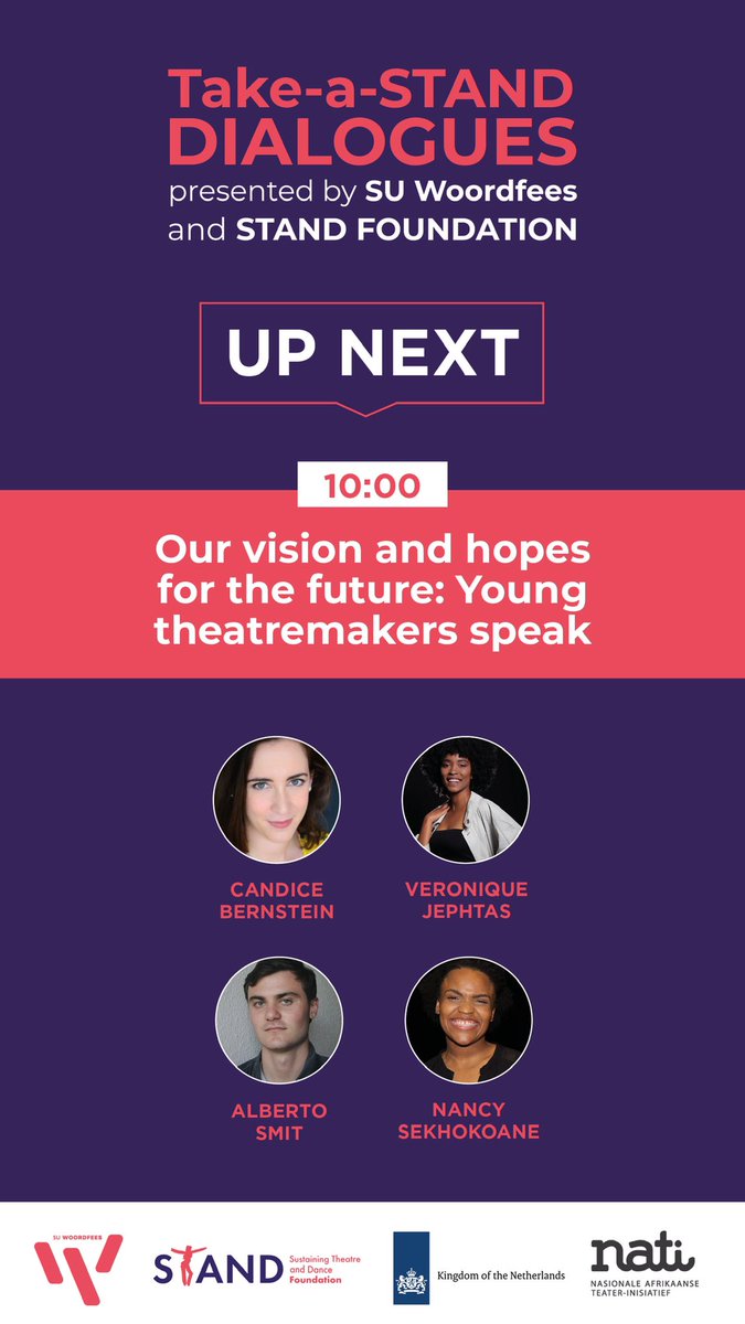 With <a href="/VJephtas/">Veronique Jephtas</a> <a href="/SarafinaMag/">Sarafina Magazine</a> <a href="/standfsa/">STAND FOUNDATION SA</a> #albertosmit #NacySehokoane #StandDialogues #TakeAStand #youngtheatre