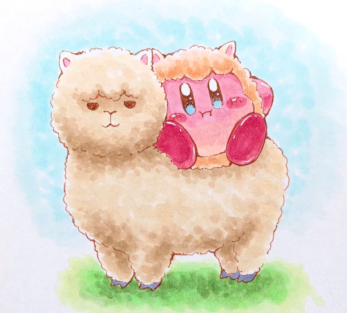 カービィ もふもふ あるぱかーびぃ カービィ イラスト コピック Kirby I あら カービィのイラスト