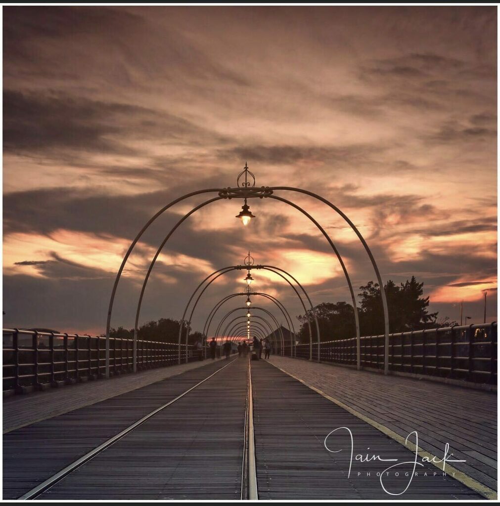 Southport Pier at Sunset #pin #southport #coast #coastline #coastal #sunset #sunsetphotography #clouds #linesandshapes #victorianarchitecture instagr.am/p/CLi_zK5AL2I/