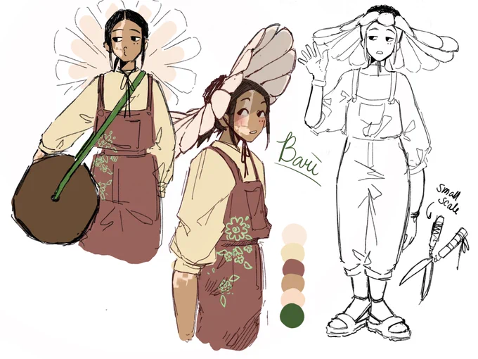 I HAVE MADE TWO MORE OCS 

GREEN THREADER AND BLACK THREADER BBS; BARI AND IRIMA? more about them soon

#oc 