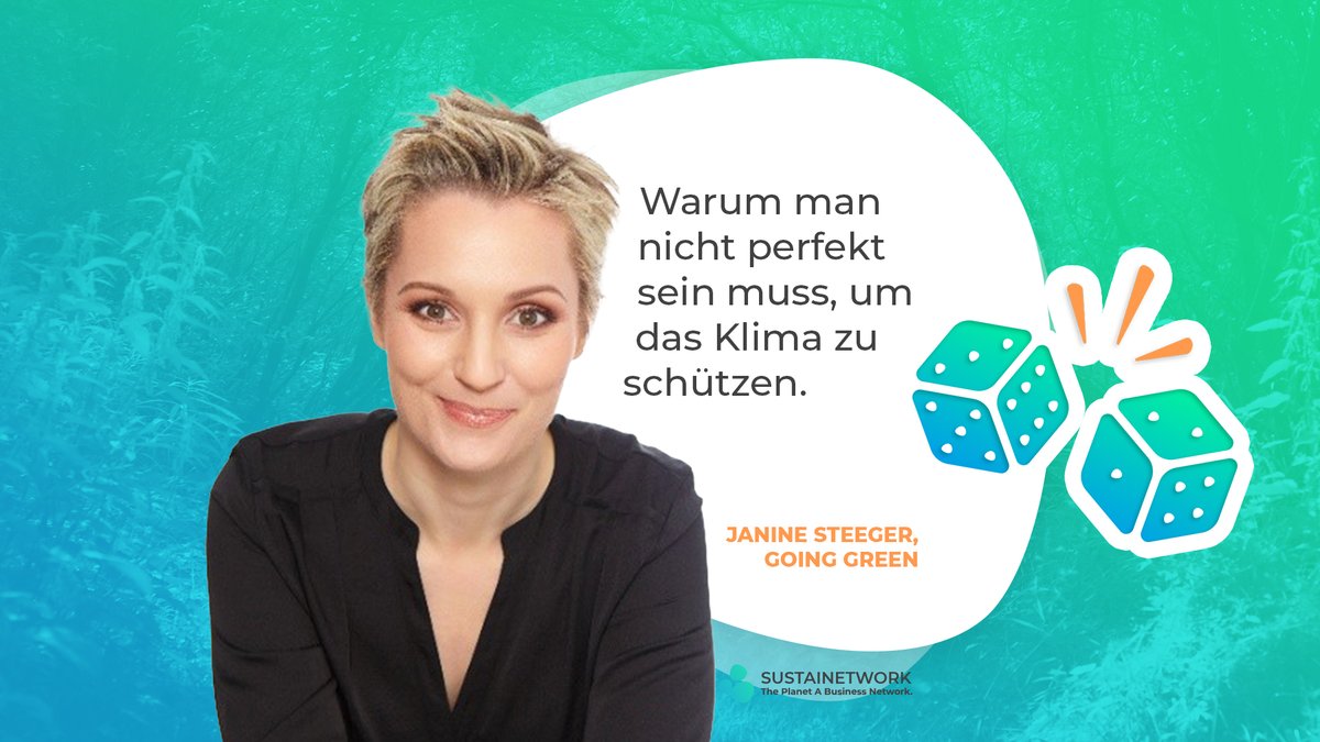 Unser Special Guest nächste Woche ist Janine Steeger.

Als Gründerin von @FUTUREWOMANde spricht sie genau unsere Sprache. Wir freuen uns sehr auf ihren Kurzvortrag und die Möglichkeit, sie persönlich kennen zu lernen!
Mittwoch ab 13 Uhr in unserem Zoom!

sustainetwork.com/event/13-ausge…