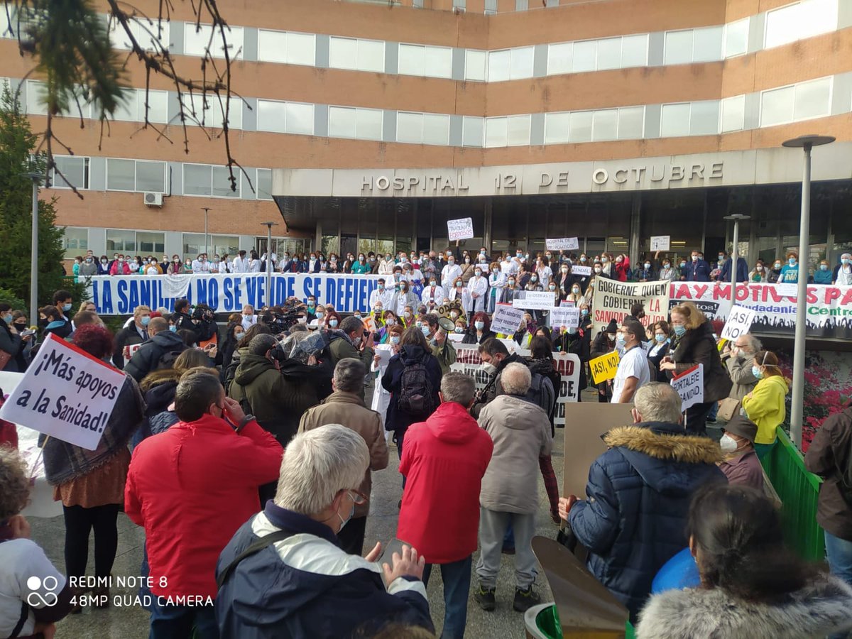 💥El miércoles 24 de Febrero a las 18.30h concentración en la puerta principal del H. 12 de Octubre
-Contra la precariedad.
-Defensa y apoyo a las luchas de los barrios por la Atención Primaria
-Defensa de Residencias de mayores
Se hará performance con bolsas negras. NO FALTES👇