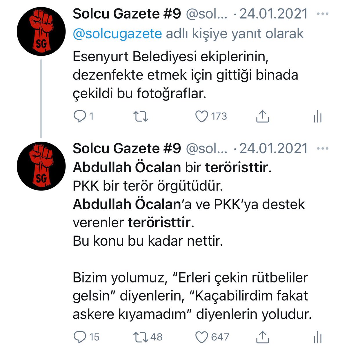 solcu gazete on twitter ben firat yilmaz cakiroglu ve arkadaslarinin karsit goruslu ogrencilerle karsi karsiya geldigini soyledigim icin hedef gosteriliyorum teroristlere nasil karsit goruslu dermisim benim icin actiginiz tagi haberturk