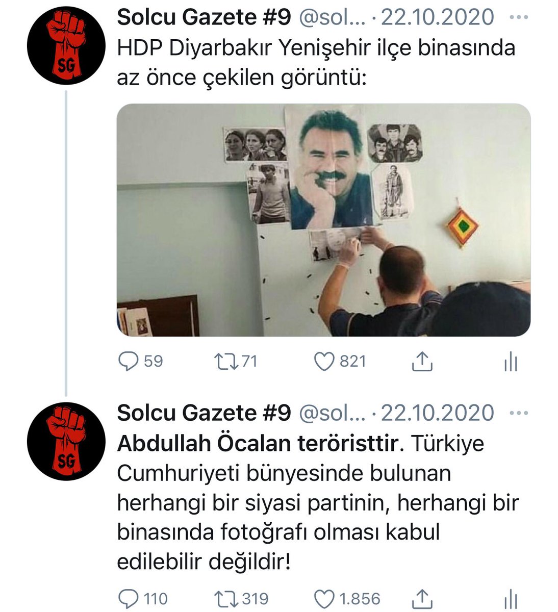 solcu gazete on twitter ben firat yilmaz cakiroglu ve arkadaslarinin karsit goruslu ogrencilerle karsi karsiya geldigini soyledigim icin hedef gosteriliyorum teroristlere nasil karsit goruslu dermisim benim icin actiginiz tagi haberturk