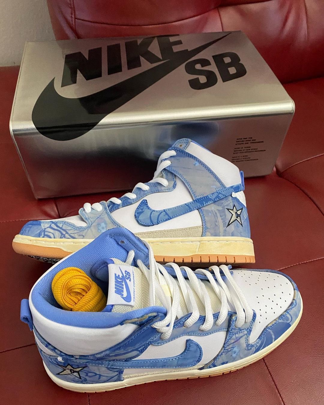 Nike sb best sale dunk high bleu