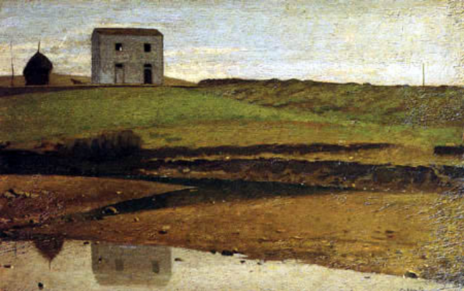 ludka142's tweet photo. 21 lutego 1868 we Florencji
~zm. Giuseppe #Abbati, włoski malarz, należący do ruchu macchiaioli, włoskich malarzy z Toskanii.
Dom nad rzeką | 1863 https://t.co/uDIGtcpoaK