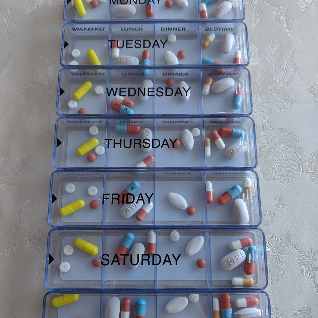 Sunday pill box fill day! 💊

Before my transplant, I had to take just as much medicine to control my #Lupus as I do now for my transplant.

Ask me about my medicine 😊

#KidneyTransplant
#KidneysMatter
#KidneyMedicine