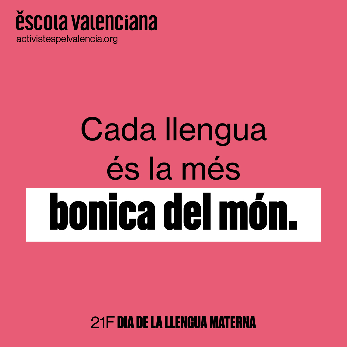 escolatv's tweet photo. 👅 Hui #DiaDeLaLlenguaMaterna saludem a totes les persones que tenen el valencià com a llengua inicial o d'identificació i, també, a totes aquelles que han fet del valencià la seua llengua!

💛 Parlem valencià, #UnimNos!

#21F #LlenguaMaterna https://t.co/c0o5v8RrfL
