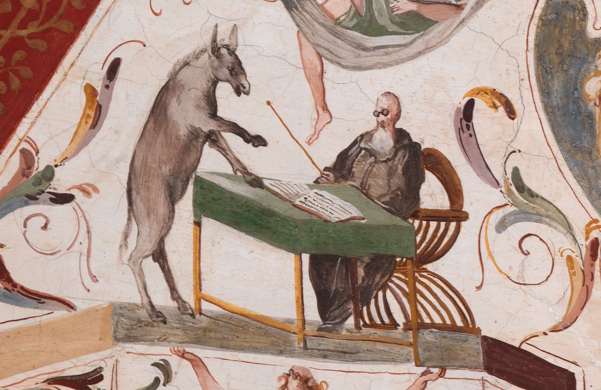 AltieriOriolo's tweet photo. Della serie...quando a casa la sapevi, ma ora il compagno ti distrae con un piede a penzoloni e tu farfugli... (Sala di David, 1590c.)
Buona domenica! 
@MuseiCaprera 
@MuseoArcheoCa 
@galleriaspada 
@BarberiniCorsin 
@MuseoArcheoVene 
@Museo_Eboli 
@DRMAbruzzo 
@museotattile_VA https://t.co/edS1lKSVKe