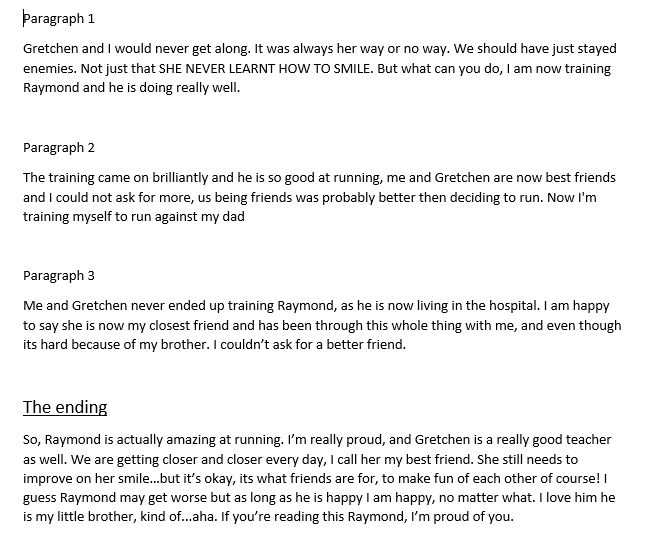 Minster_English's tweet photo. 💫Year 8 have been working on creating short stories. Niamh has been planning some superb story endings. Well done!💫 https://t.co/Z8Y8tL060j