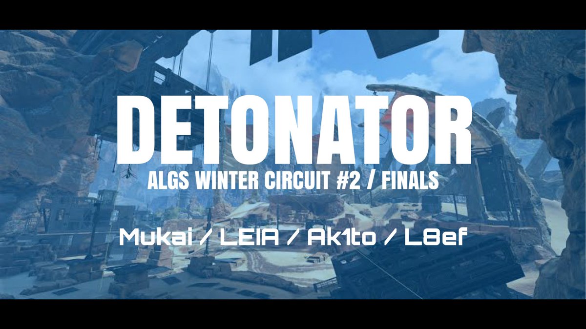 DeToNator_GG's tweet photo. 【#DTN ApexLegends】
  
『ALGS WINTER CIRCUIT #2』
  ￣￣￣￣￣￣￣￣￣￣￣￣￣￣
  決勝 / Round1

【順位】15位 【キル】3【ポイント】4
【総合ポイント】4
 
  #GODTN #DTNWIN #DTNAPEX https://t.co/mvIahPCt1L