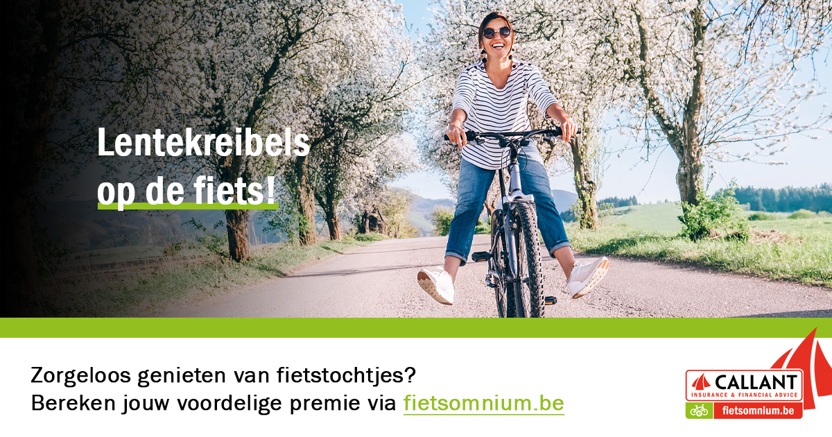 Callant Insurance & Financial Advice (@callantverzeker) on Twitter photo Voel je ook al de #lentekriebels en sta je ook zo te popelen om terug te genieten van fietstochtjes in het mooie weer? Bereken via <a href="/fietsomnium/">Fietsomnium.be</a> jouw voordelige verzekeringspremie. Fietsen was nog nooit zo ontspannen!  ow.ly/t5DX50DDtJX #spring #springtime #weekend #lente Voel je ook al de #lentekriebels en sta je ook zo te popelen om terug te genieten van fietstochtjes in het mooie weer? Bereken via <a href="/fietsomnium/">Fietsomnium.be</a> jouw voordelige verzekeringspremie. Fietsen was nog nooit zo ontspannen!  ow.ly/t5DX50DDtJX #spring #springtime #weekend #lente