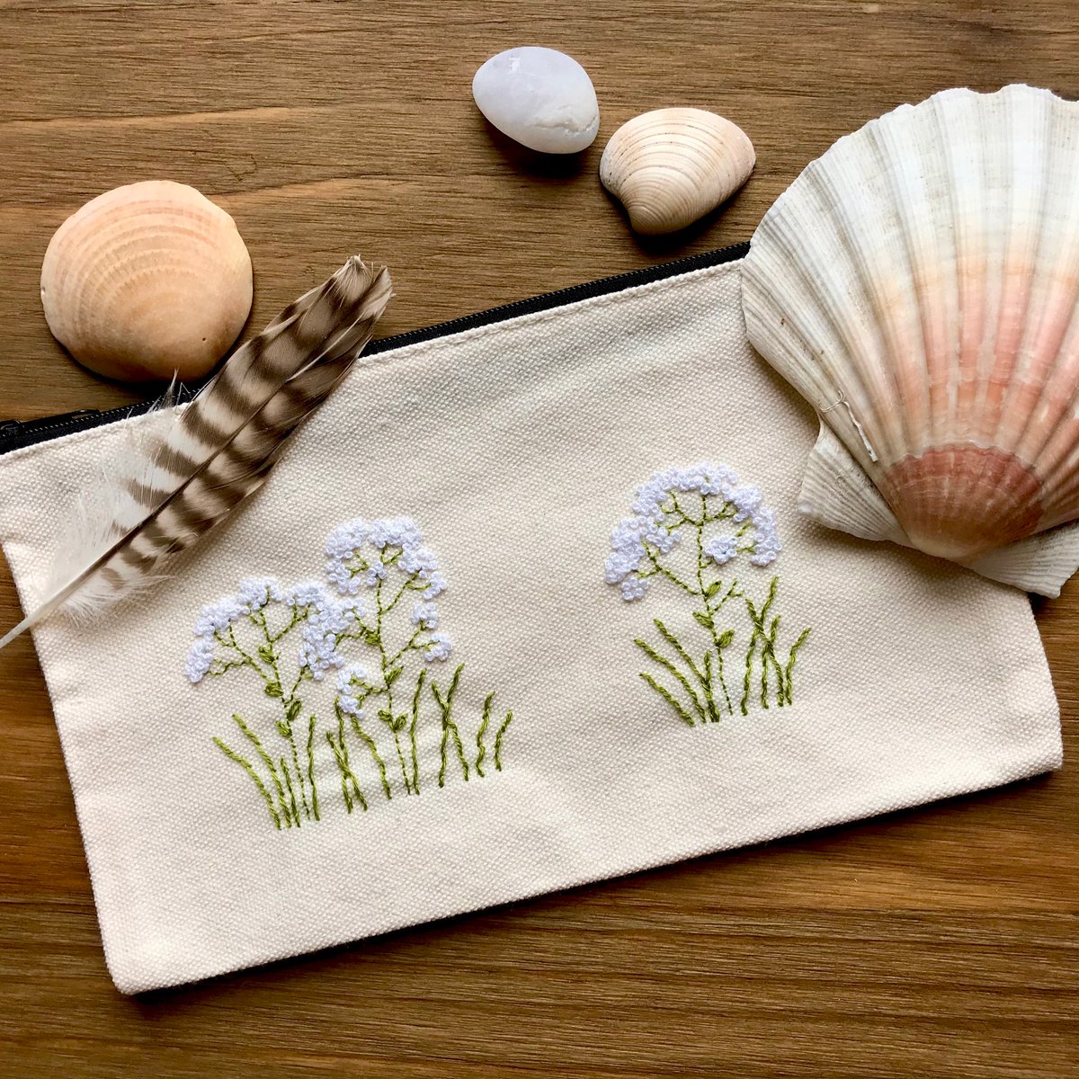 Featherspell's tweet photo. This week has been a happy whirlwind and I’ve made my second sale! Doing this is my dream job. I couldn’t have done it if I hadn’t moved to Cornwall. It’s taken me a while to settle in, but I wouldn’t want to be anywhere else, doing anything else right now.🐚#cornwall #embroidery https://t.co/WWp481rZt9