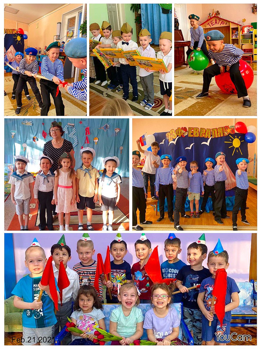 #дошколяташколы35  Поздравляем всех военных:
Маленьких и здоровенных,
Смелых, сильных, волевых,
Несомненно — боевых,
С Днем Мужчин мы поздравляем,
Неба мирного — желаем! #23_февраля_2021 #День_Защитника_Отечества #будущие_Защитники_Отечества