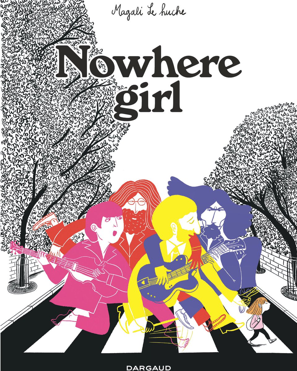 Un très joli roman graphique sort chez @EditionsDargaud le 5 mars prochain
✨NOWHERE GIRL✨ de #magalilehuche 
Quand le génie des Fab Four sauve une jeune fille de la phobie scolaire.
💥🎸👍🏻