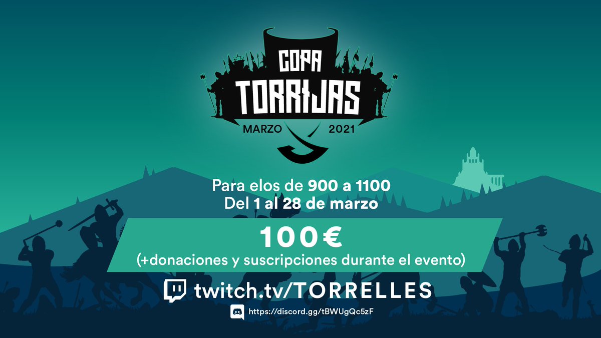 TorrellesEdit's tweet photo. Si os va el AoE2: DE, que sepáis que he montado un mini torneillo para elos de 900 a 1100. ¡Animaos! https://t.co/Jps11JELjG https://t.co/2DNs6KeWdW