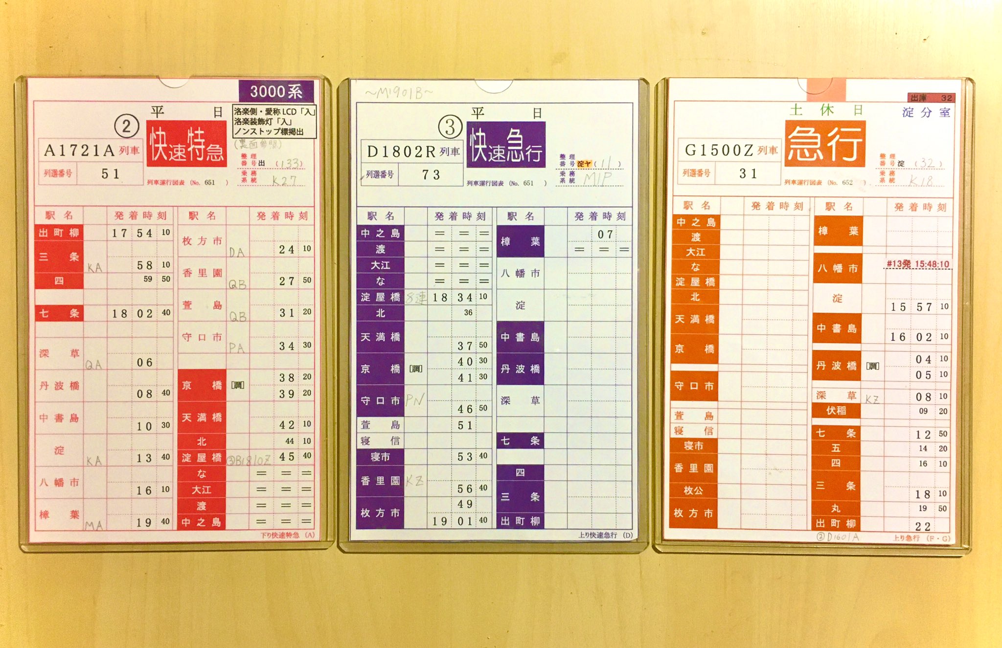 鉄道部品　京阪乗務員スタフ（特急　他） Yahoo!オークション -「京阪 スタフ」(鉄道) の落札相場・落札価格