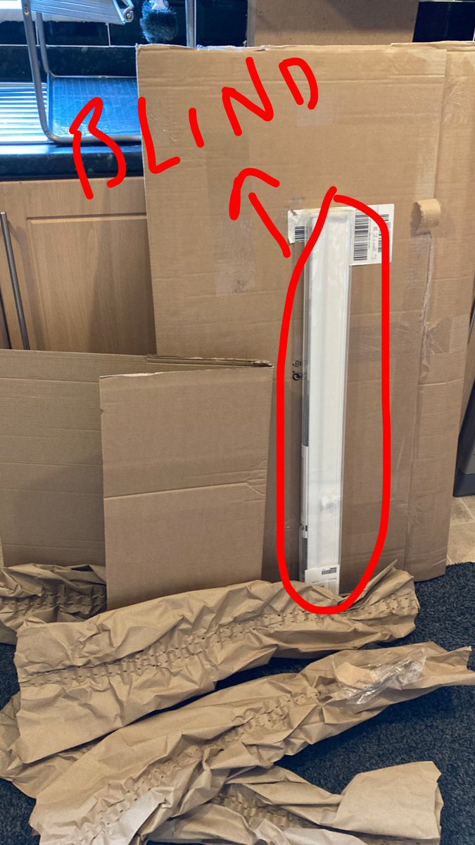 sexxyjools's tweet photo. @IKEAIESupport absolutely disgusted on how much packaging you have used for 1 blind ... https://t.co/S2gxFmFwTh