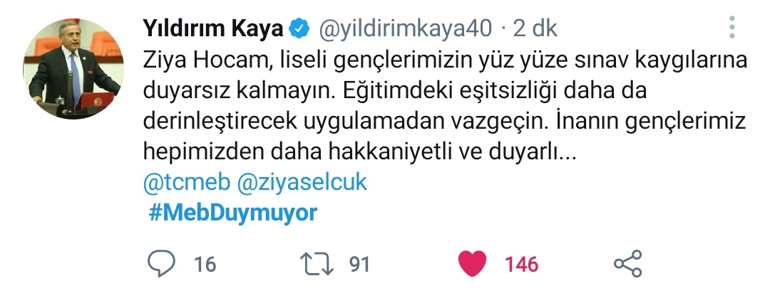 Arkadaslar #MebDUYMUYOR bu taga destek verin milletvekilleri falan bu taga destek veriyor 🙏 #duymuyorsanistifa