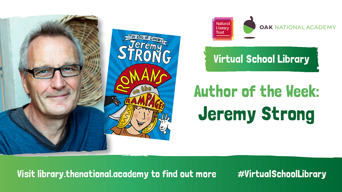 OakNational's tweet photo. Tomorrow is another week, which means another new book in our #VirtualSchoolLibrary, in partnership with @Literacy_Trust 📚 🤗  

Until then, don't forget to catch @JstrongJeremy's Romans on the Rampage whilst you still can 📖  Read it now for free 👉 https://t.co/8hPmXwTfXC 📚 https://t.co/pSm6S6gHpA