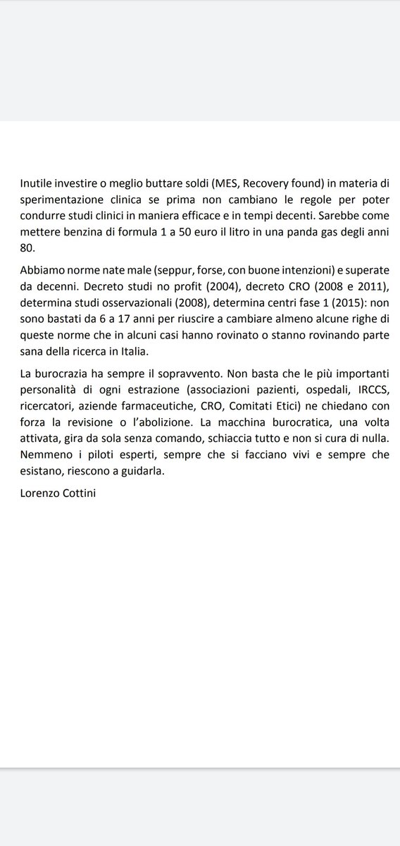 cottinilor's tweet photo. Presente e futuro #sperimentazioneclinica, è possibile cambiare?? @Monica_Torriani @HighResearchCRO @BeaLorenzin @unaLoredana @Cartabellotta @PaoloPegoraro4 @CelesteCagnazzo @TerapieDigitali @robersperanza @AlleConCancro @davide_alberio @FiloBoschetti https://t.co/0H5c5vOI9x