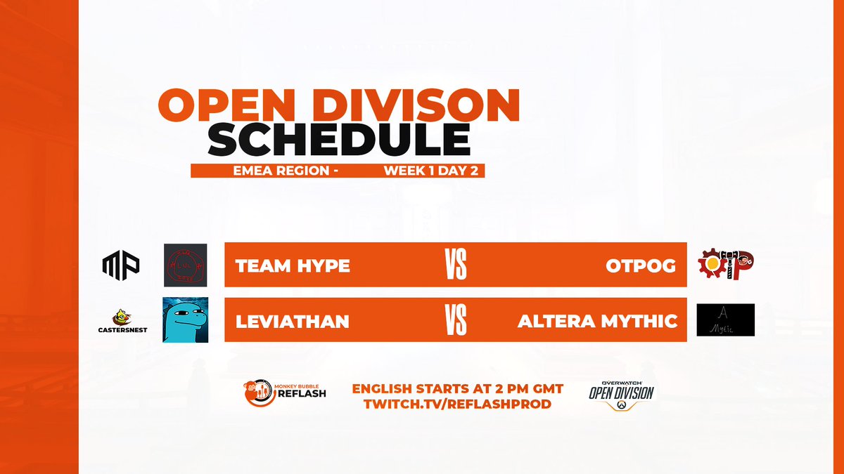 Our english broadcast starts at 2pm GMT!🐒

In the meantime, catch Open Division action over at both <a href="/CastersNest/">CastersNest</a> and <a href="/MatchPointGG/">MatchPoint</a> ! Live NOW

🇮🇹 twitch.tv/matchpoint_gg
🇫🇷 twitch.tv/castersnest