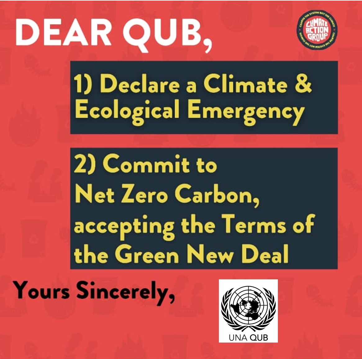 United Nations Association QUB tweet media