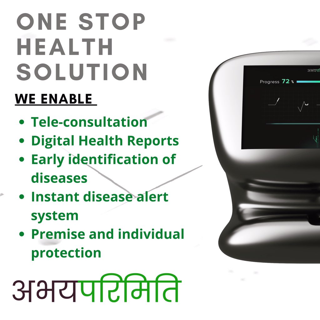 PerkantT's tweet photo. One health screening system many Applications! 
Measures all universal parameters and alerts you for any infection instantly. 
Safeguard you and your premises with us. https://t.co/Mi3iBMOHMP