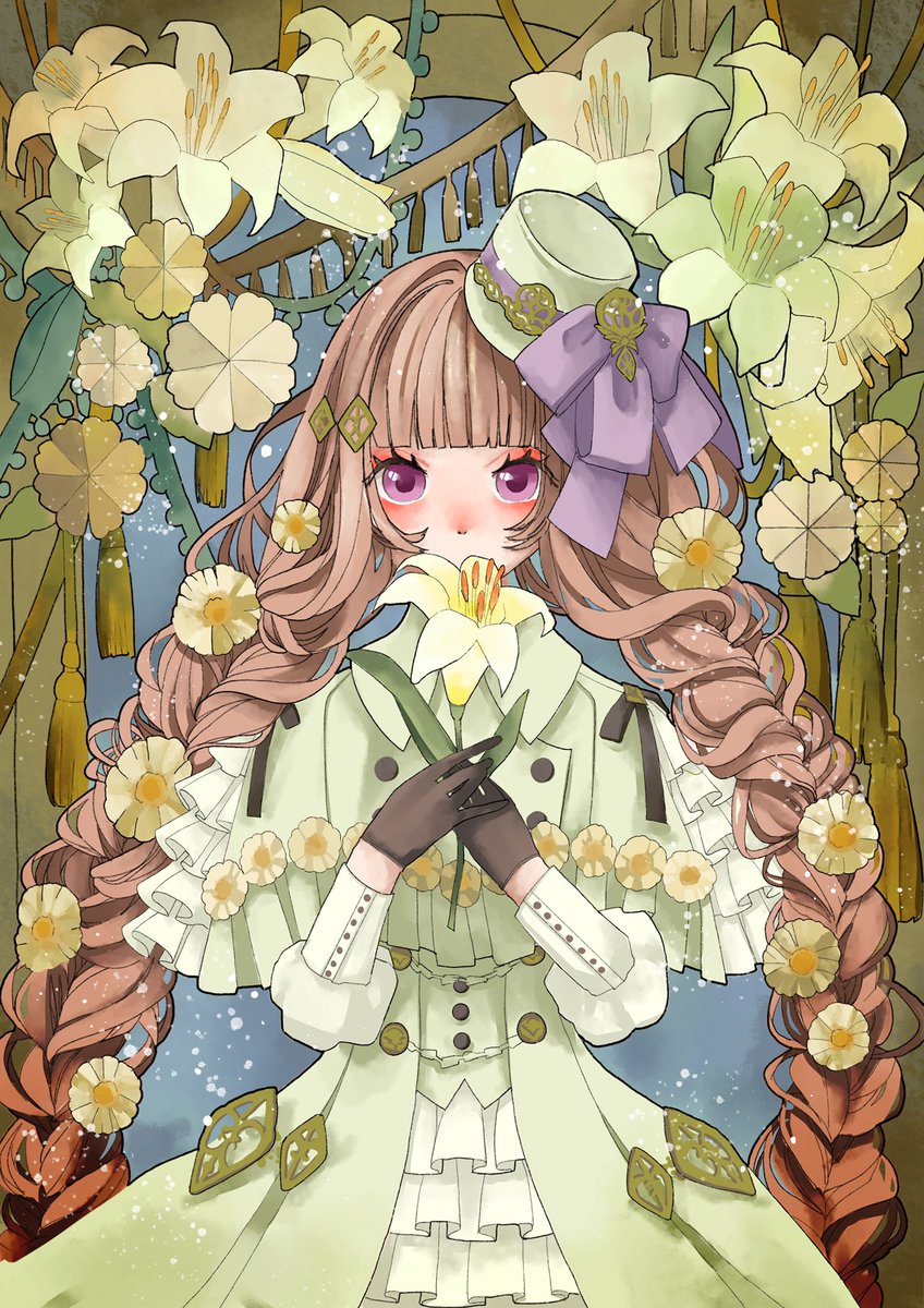 完成 百合の花とクラシカルな女の子 プロクリエイトで描きました ٩ W 中山 初夏 お洋服とお絵描きのイラスト 完成 百合の花とクラシカルな女の子 プロクリエイトで描きました ٩ W 中山 初夏 お洋服とお絵描きのイラスト