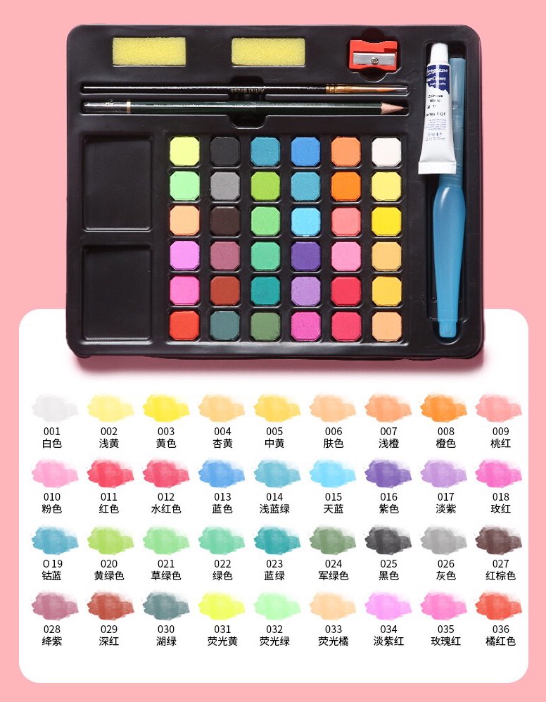 winkwink_store's tweet photo. 🎨✨ มาแล้วว เซตสีน้ำพู่กันแทงค์ ดีลราคามาดีมากๆเลยเปิดให้งับ มาพร้อมกล่องเหล็ก+พู่กันแทงค์+ถุงผ้าไว้เก็บอุปกรณ์แบบในรูปเลย 
〰️ แบบ 36 สี 190.-
〰️แบบ 48 สี 240.-
วิธีสั่ง 36/1 , 48/1 

เมนชั่นจองใต้โพสได้เลยน้า
ใครล็อคแอคทักไลน์ค่า👇🏻
https://t.co/NAweImR8Vw https://t.co/ZGE81ntVgD