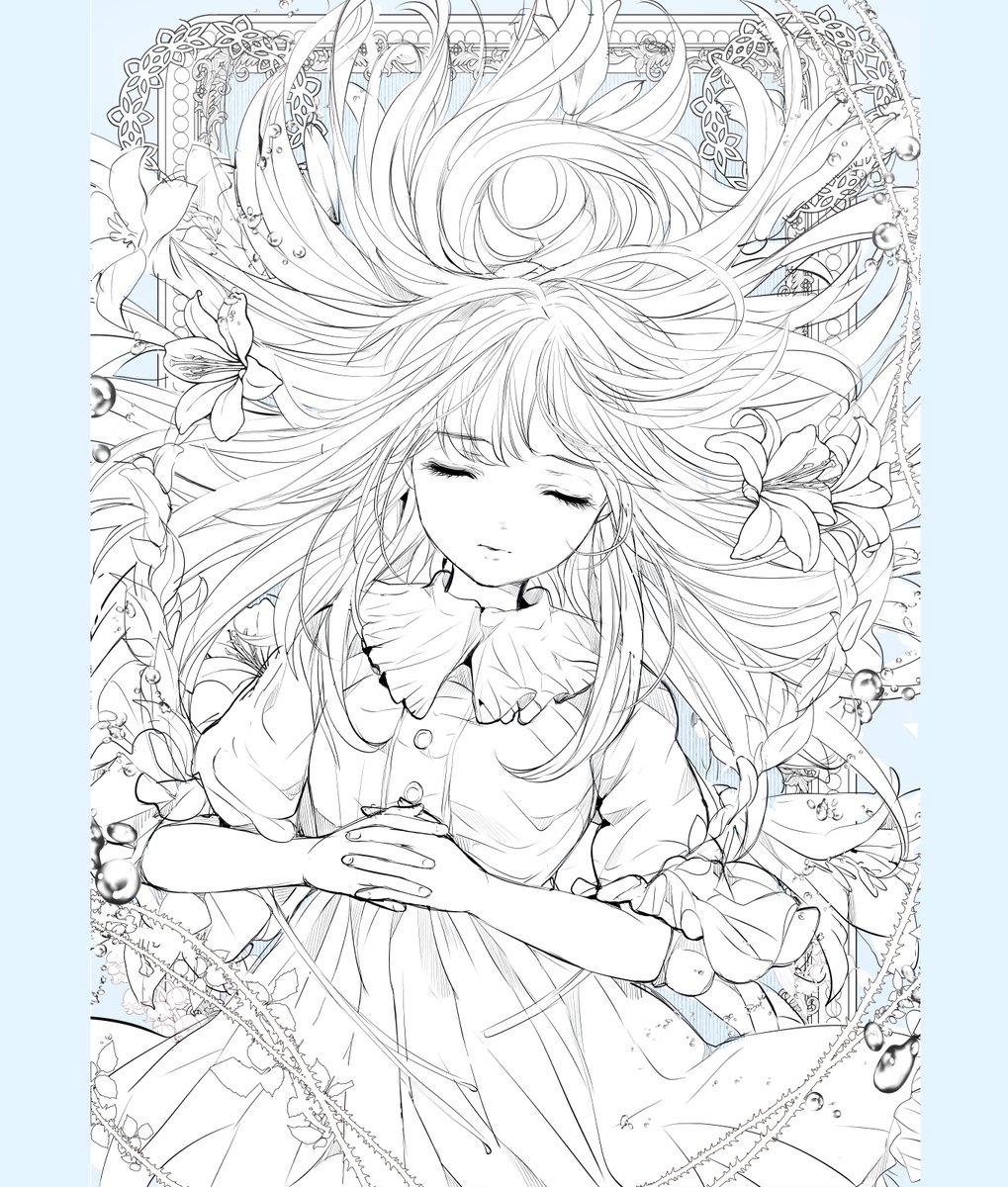 眠り姫(ペン画、線画)

百合の花に包まれて

眠る少女をテーマに描いている、
淡く優しい水彩のための線画です。

#illustration  #オリジナル #絵録
#芸術同盟 #一日一絵 