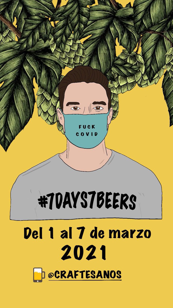 ¡Qué poquito queda! Ahora más que nunca en estos tiempos que corren debemos unirnos más que nunca.

Del 1 al 7 de marzo nueva edición #7days7beers .