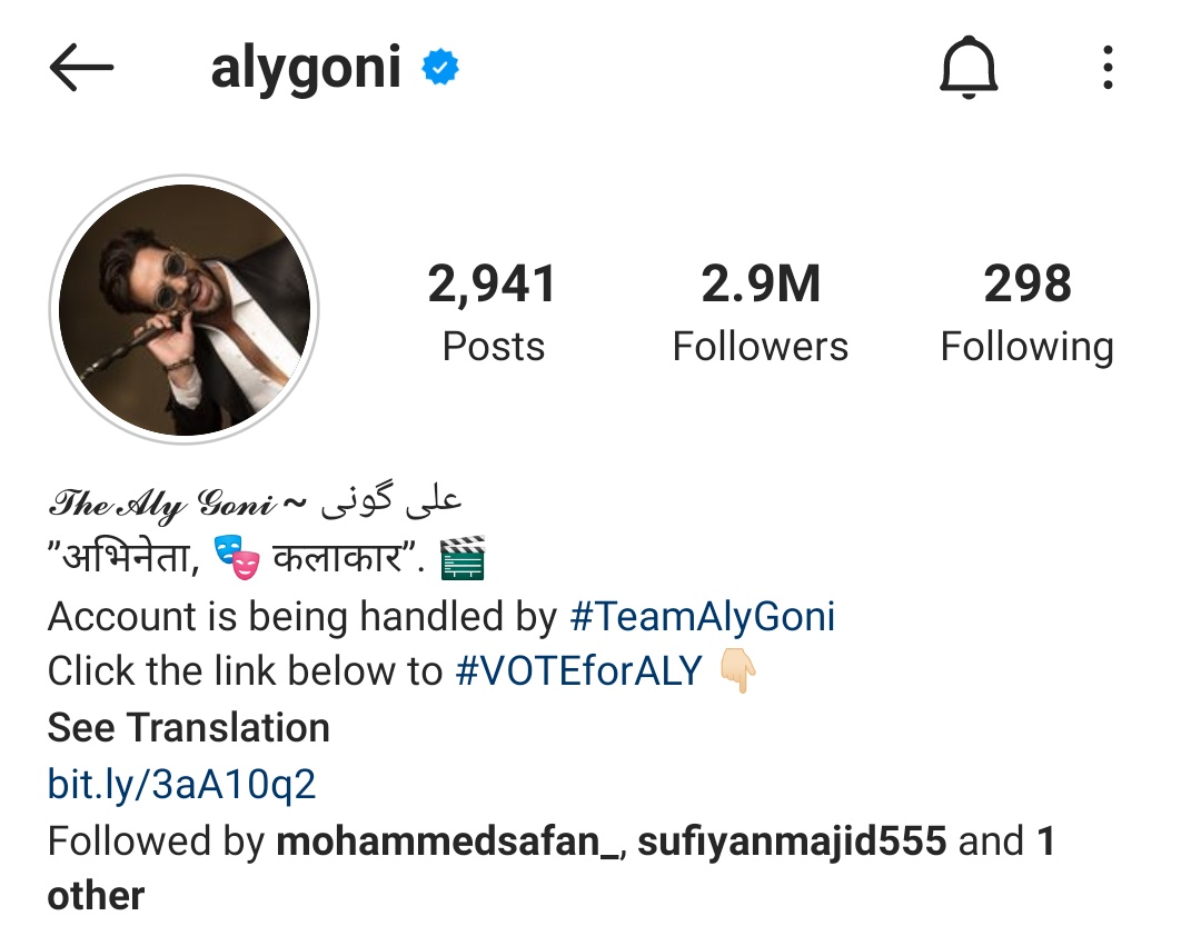 Why not make it 3M followers in instagram for our sher #AlyGoni before finale ??

#AlyGoniFTW #JasLy #BiggBoss14Finale #JasminBhasin
#AlyIsTheBoss #AlyAlreadyAWinner #VOTEforALY