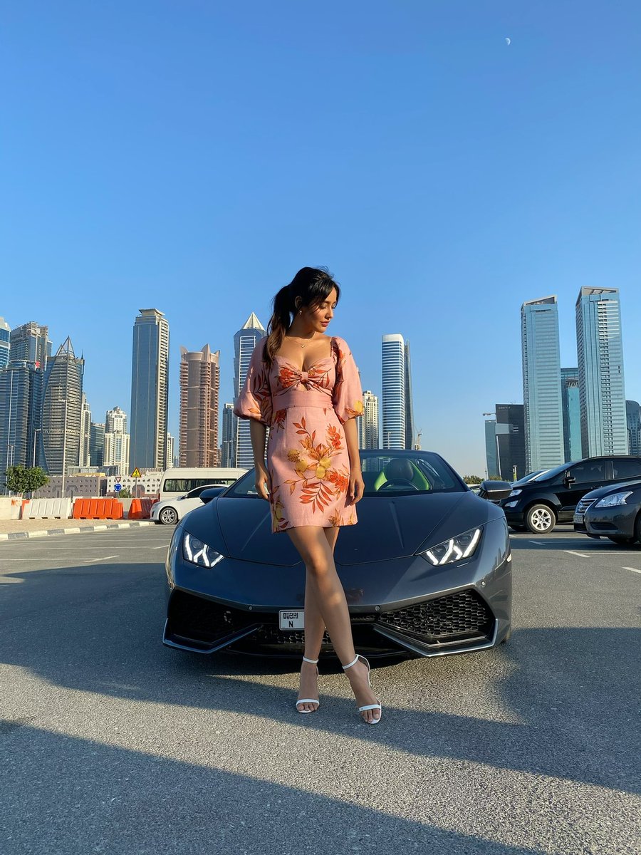 Officialneha's tweet photo. Thank you for all the love😘💕 #lambocar #50million #gratitude https://t.co/FnymDztC65