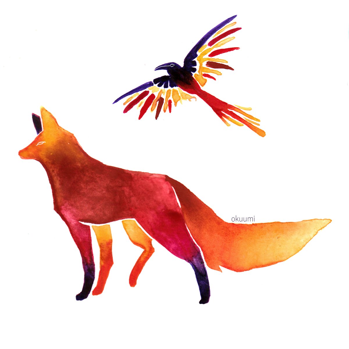 🦊🐦
#renard #fox #watercolor #sketchbook #illustration