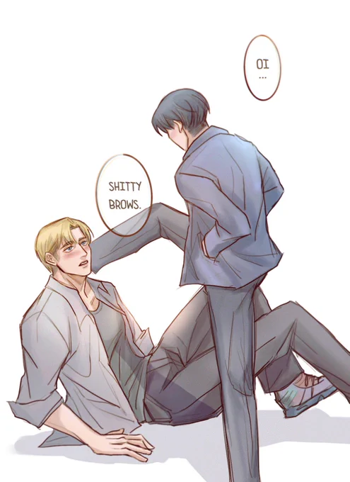 no one taught levi how to flirt either

#eruri #エルリ #erwinsmith #leviackerman #進撃の巨人 