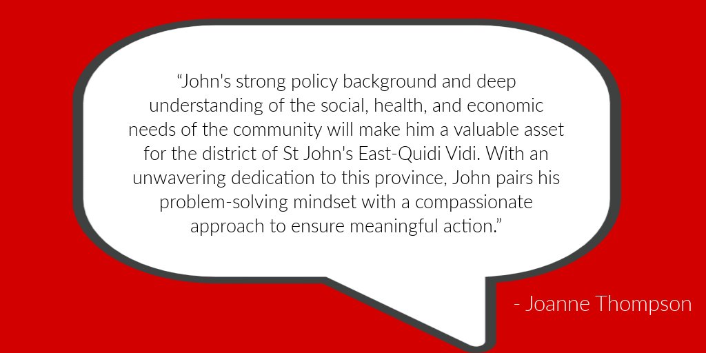 There are numerous facilities in the SJE-QV district that provide supports for our vulnerable communities. Many of these organizations I have a connection to through my work as CEO of CMHA (NL Division), former CEO of NL Housing Corporation, and Deputy Minister of Health.#nlpoli