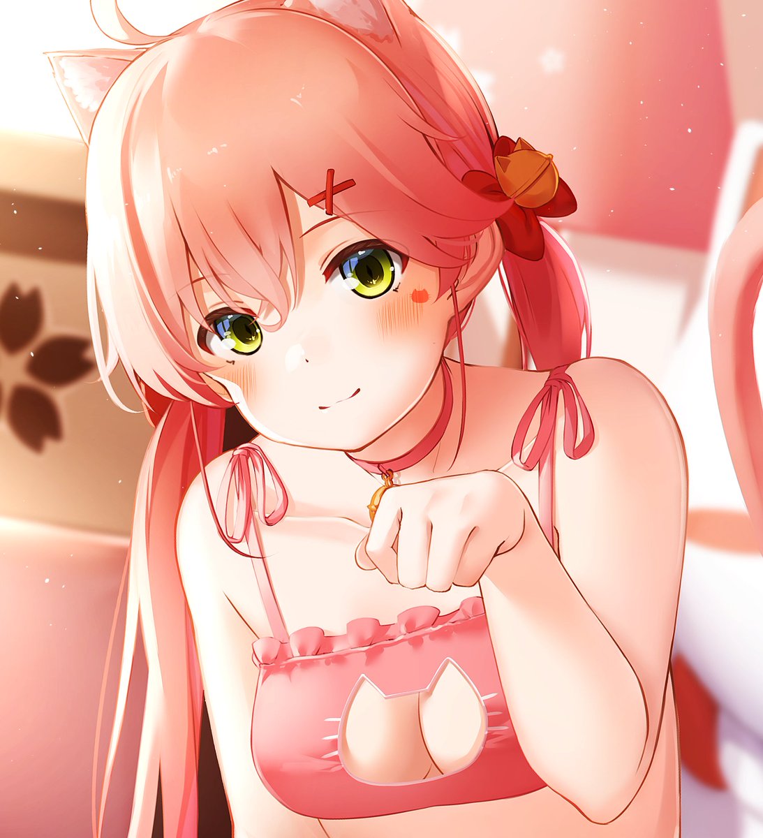 さくらみこ 「にゃーん?
#猫の日 」|にゃん🐾のイラスト