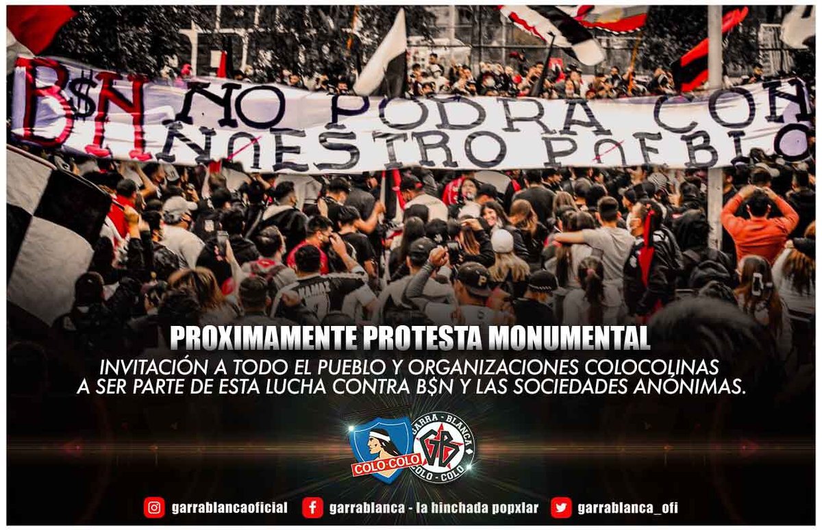 GarraBlanca_ofi's tweet photo. PRÓXIMAMENTE 
Organiza, apoya, difunde

#FueraBlancoyNegro https://t.co/3uwg3Z9ib8