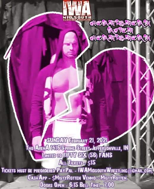 The ArenA (@thearena1416) on Twitter photo WHAT: <a href="/IWAMidSouth/">IG- @IWAMidsouth</a> presents Heartbreak after Heartbreak
WHEN: TONIGHT
WHERE: The ArenA
1416 Spring Street
Jeffersonville, IN
ALL Tickets: $15
Doors Open: 6:15pm
Bell-Time: 7:00pm
For more information, Please click here: fb.me/e/UPAblY0j WHAT: <a href="/IWAMidSouth/">IG- @IWAMidsouth</a> presents Heartbreak after Heartbreak
WHEN: TONIGHT
WHERE: The ArenA
1416 Spring Street
Jeffersonville, IN
ALL Tickets: $15
Doors Open: 6:15pm
Bell-Time: 7:00pm
For more information, Please click here: fb.me/e/UPAblY0j