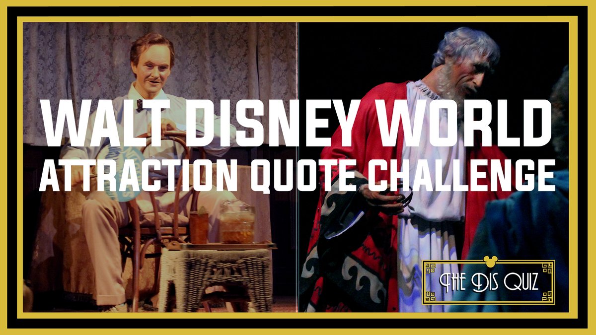 🚨NEW EPISODE!🚨

#WaltDisneyWorld  Attraction Quote Quiz! 

Test your knowledge of WDW attraction quotes in this fun and interactive episode: linktr.ee/thedisquiz