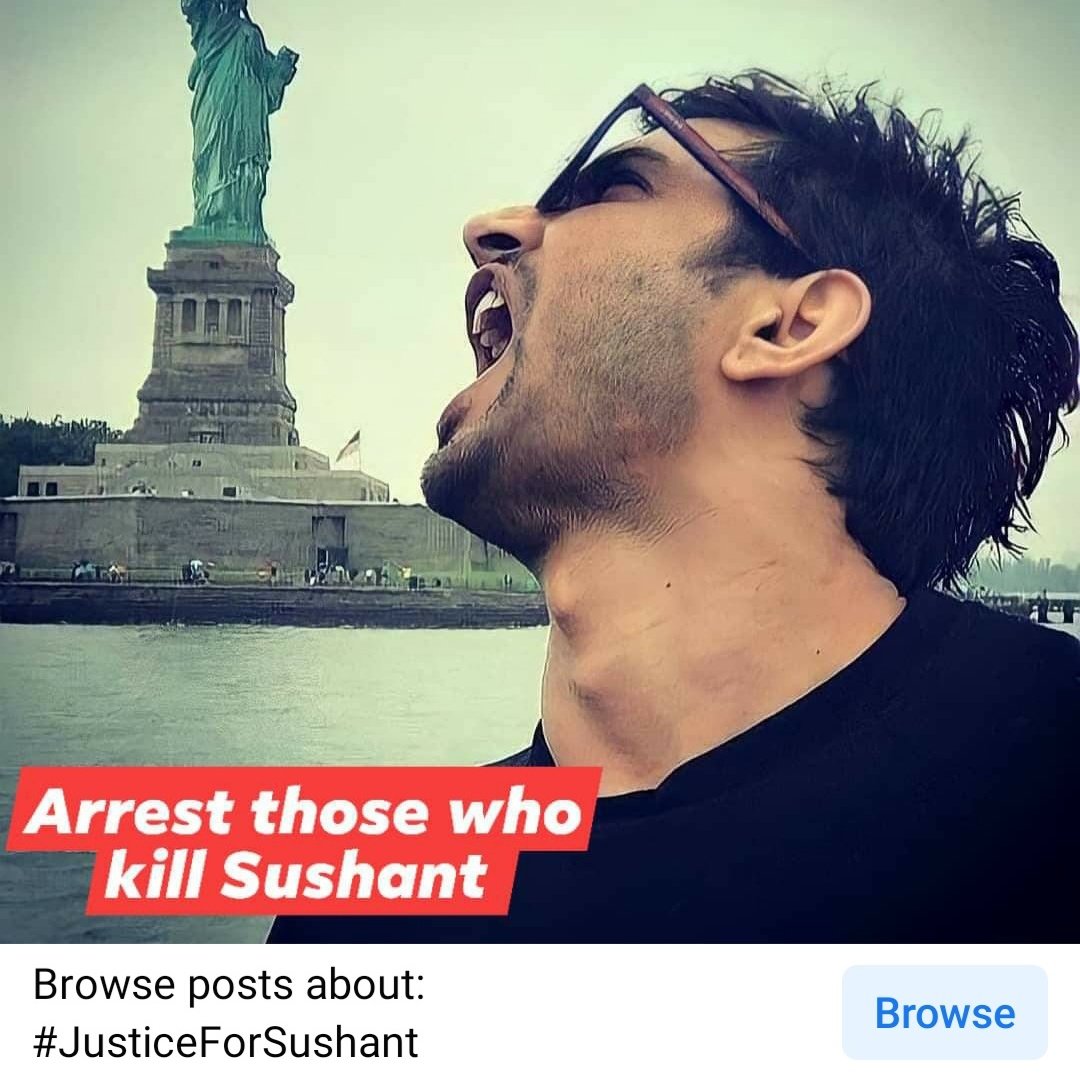 mohuamohua80's tweet photo. ENOUGH IS ENOUGH
WE WANT JUSTICE FOR SSR -DISHA,JIAH KHAN,
AND MANY MURDERS HAVE TAKEN PLACE FROM 7TH JUNE TILL NOW
(WHAT WE CAN SEE)
ISSE PAHELE BHI HUA HAI
AB NAHIN
JAN KRANTI 4 SSR
#BoycottBollywood 
#JanKranti4SSR 
@CBItweets 
@republic 
@HMOIndia 
@nilotpalm3 
@PrinceArihan https://t.co/tOjCu0feoz